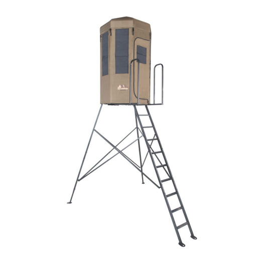 tan Solo Buck Hut tower with ladder