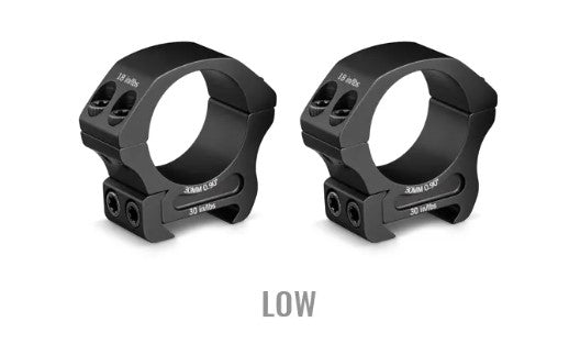 Vortex Optics PR30-L, Pro Series 30 mm Rings Low