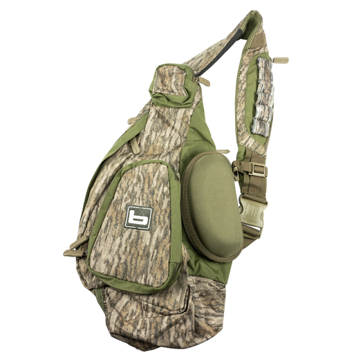 Banded Nano camo Sling Back Pack with multiple pockets