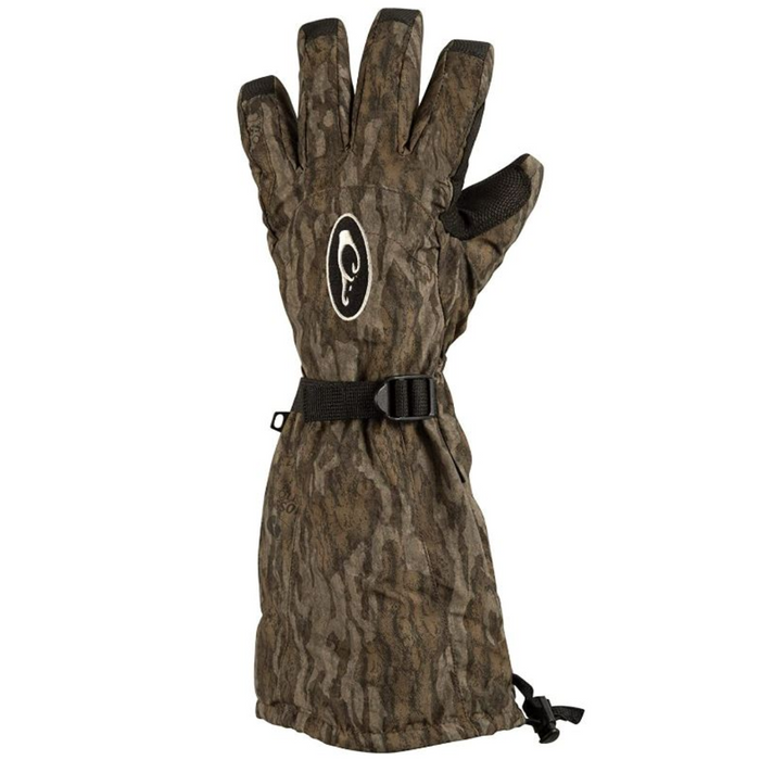 Drake MST Refuge HS Gore-Tex Double-Duty Decoy Glove with wrist adjustment and cinch tight capable