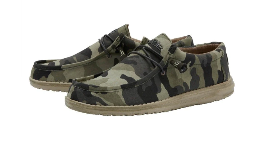 Hey Dude, Wally-Camo 110067003 Mens Loafers — Mollys Place