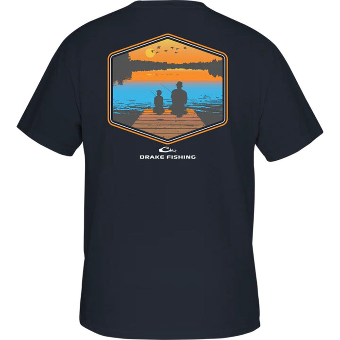Drake Dock Fishing Sunset T-Shirt