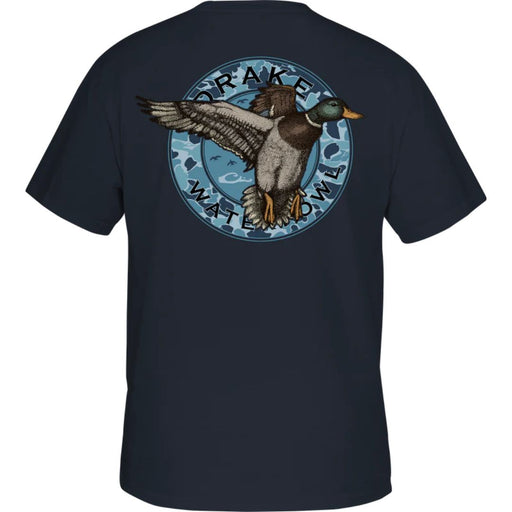 Drake Waterfowl camo Circle Mallard T-Shirt navy
