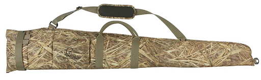 Fabric gun case with shoulder strap and handles