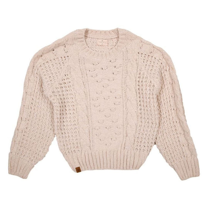 Simply Southern Cropped Chenille Sweater