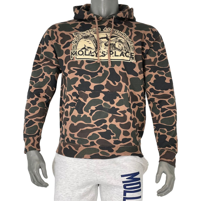 Molly's Place  Fuel Your Adventure Duck Camo Hoodie