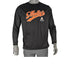 Molly's Place Crew Neck Long Sleeve black with orange Molly's logo