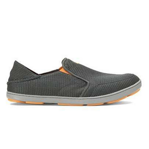 Olukai Men's Nohea Mesh shoe with drop in heel and orange sole