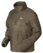 Banded Men's Northwind Nano Pullover khaki, 1/2 zip with a chest zipper pocket and midsection horizontal zipper pocket