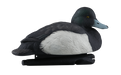 black white and green duck decoy