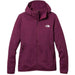 North Face Women’s hooded Canyonlands Full-Zip front and zip pockets in maroon