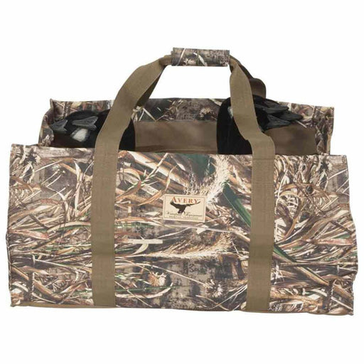 Large camo bag with hand straps. 