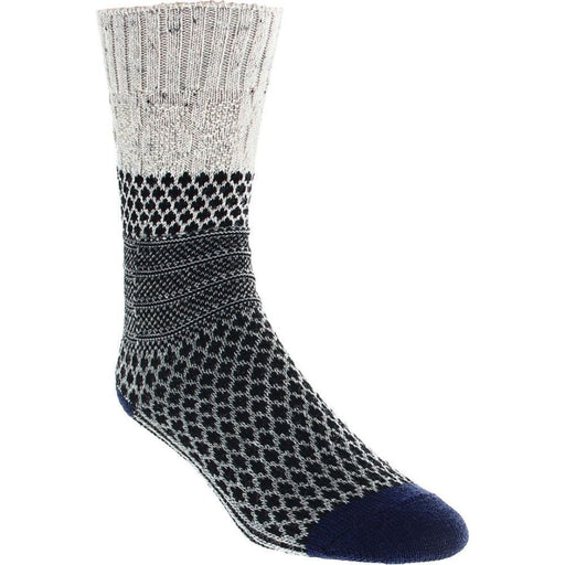 Smartwool Everyday Popcorn Cable Socks  navy and gray