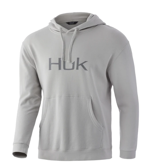 Gray with garay HUK Logo Cotton Hoodie