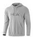Gray with garay HUK Logo Cotton Hoodie