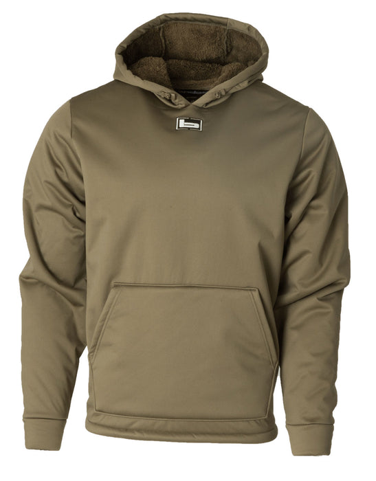 Banded Atchafalaya Pullover hoodie with draw cords in olive