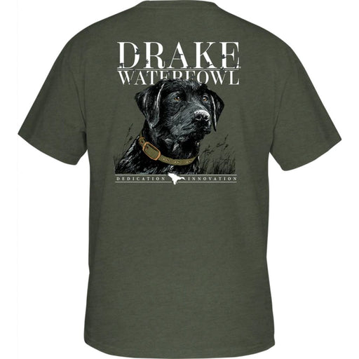 Drake Waterfowl Black Lab T-Shirt green