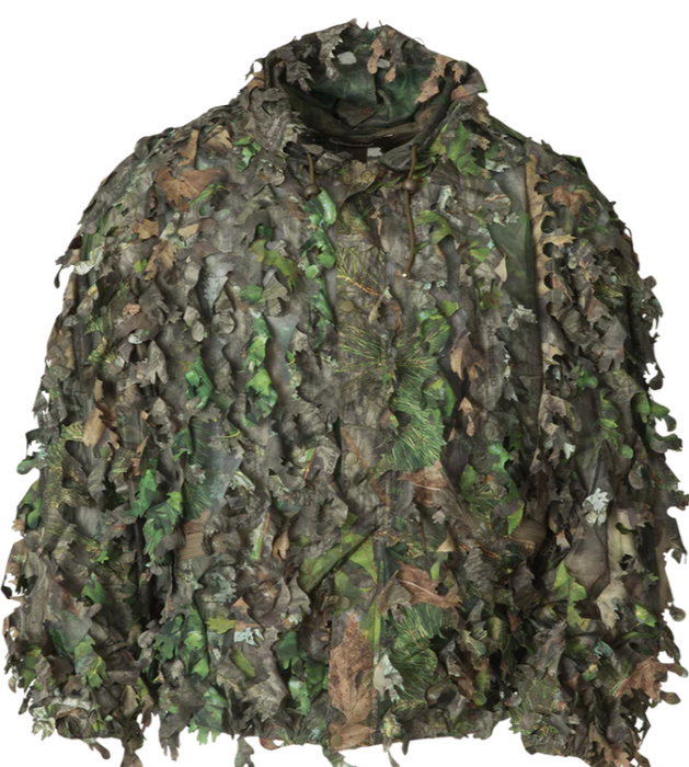 Banded 3D Leafy Ghillie Jacket-Bottomland green