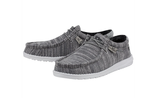 HeyDude, Wally Stretch-Granite stripe shoes with white soles