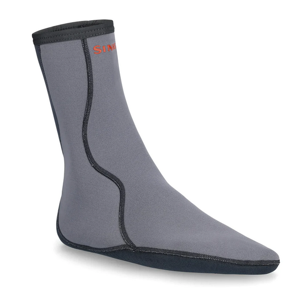Simms Neoprene Wading Socks gray with black bottom and seams