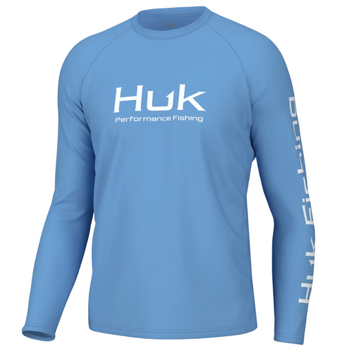 Huk Pursuit Performance Shirt light blue with white logo