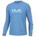 Huk Pursuit Performance Shirt light blue with white logo