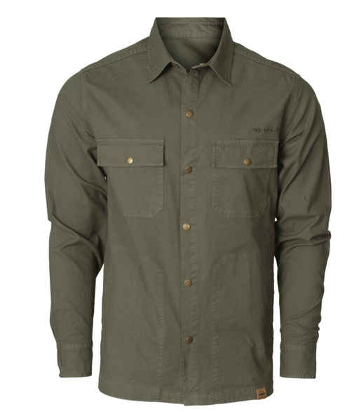 Banded, Canvas Camp Shirt full snap front and snap chest pockets 