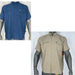 Nomad full button front two chest pocket  Stretch Lite Short Sleeve displayed in blue or tan