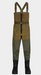 tricolor bib wader with back rubber boots
