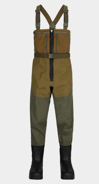tricolor bib wader with back rubber boots
