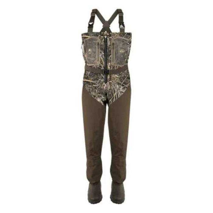 Drake Front Zip Guardian Elite 4-Layer belted bib Wader with rubber boots