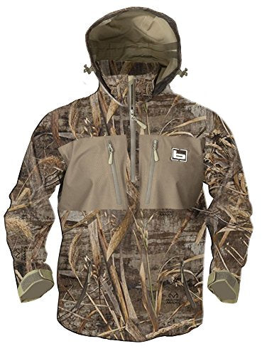 Banded B00470-488, Waterproof Quarter Zip Hooded Pullover Jacket