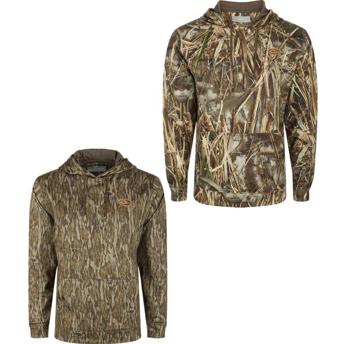 Drake MST Performance drawstring  Hoodie in two camo variations