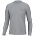 gray HUK Icon Long Sleeve performance fishing shirt