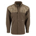 Drake Vented Wingshooter's brown and camo long sleeve full button front Shirt with chest pockets