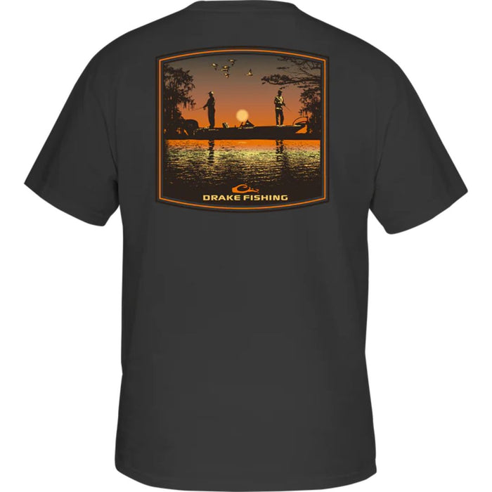 Drake Bass Fishing Sunset T-Shirt