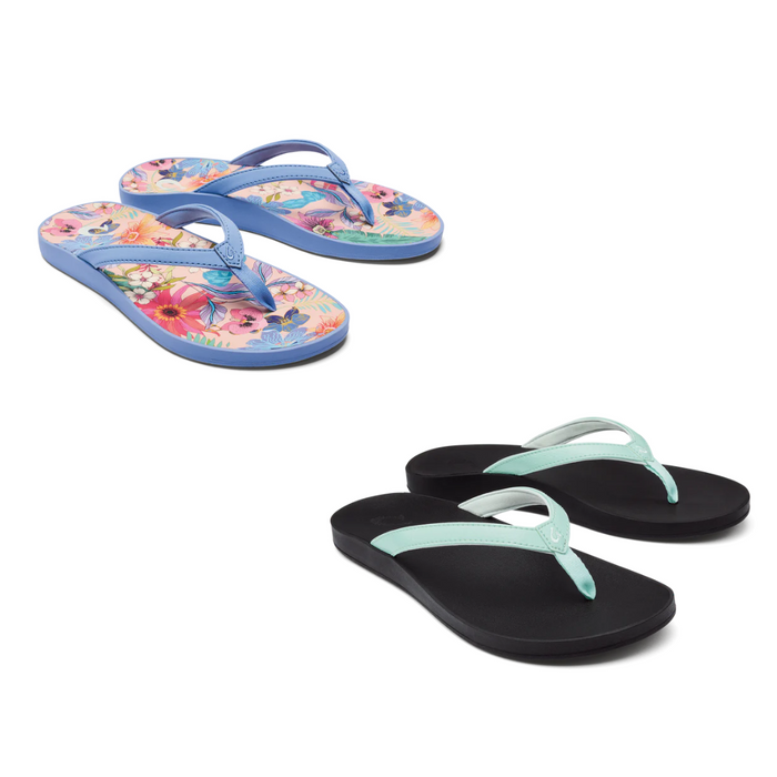 Olukai Women's 3 Point Sandals' Puawe sandals in two variations 