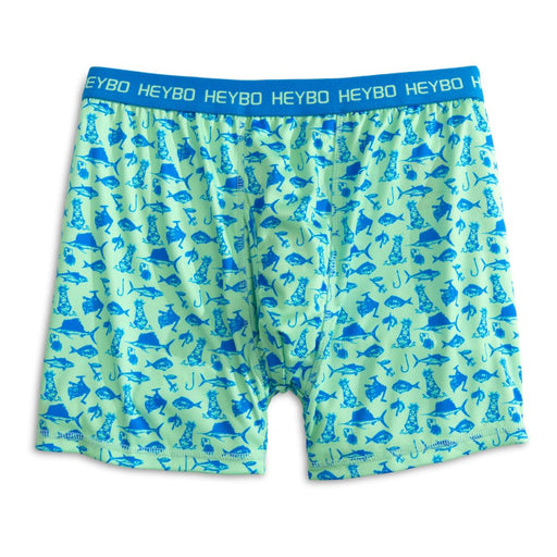 Heybo light green and light blue Boxer Briefs Offshore print