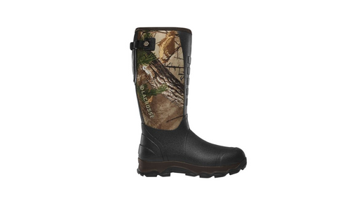 brown rubber boot with neoprene sides