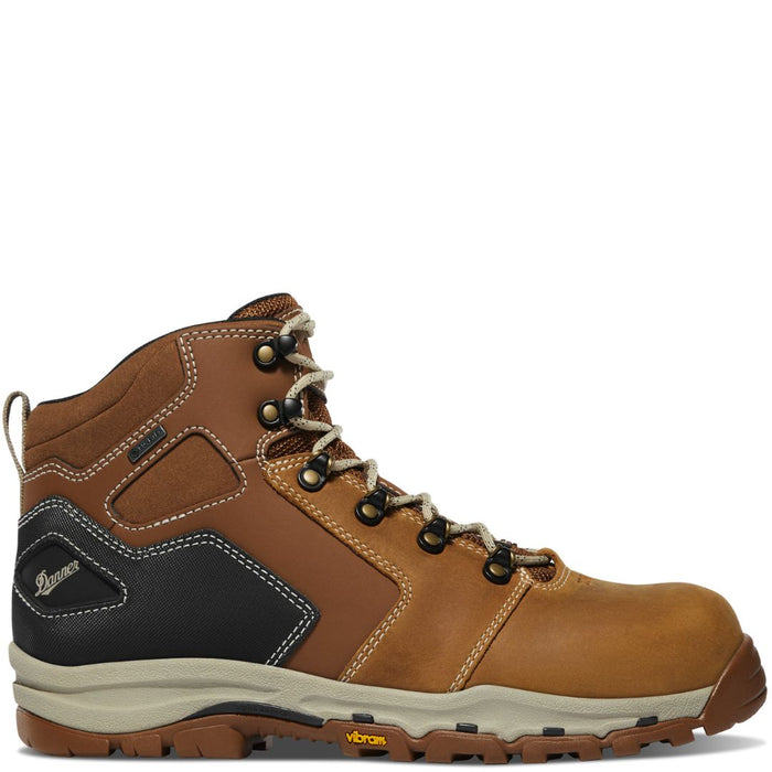 Danner Men's Vicious 4.5" Boots brown with black heel back lace up boot
