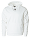 Banded Atchafalaya Pullover hoodie with draw cords in white