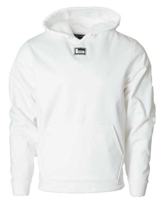 Banded Atchafalaya Pullover hoodie white