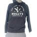 Molly's Place Fuel Your Adventure draw string hoodie Pullover Black with white lettering