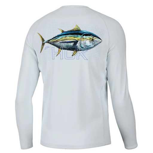 Huk Pursuit Performance long sleeve Shirt with fish on the back