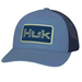 blue navy two tone Huk Bold Patch Trucker hat