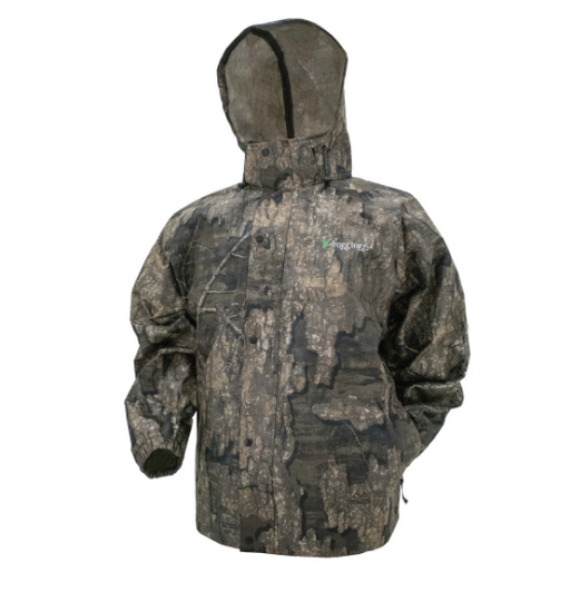 snap front hooded camo jacket
