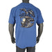 Molly's Fuel your Adventure blue short sleeve tee with geese in flight scene