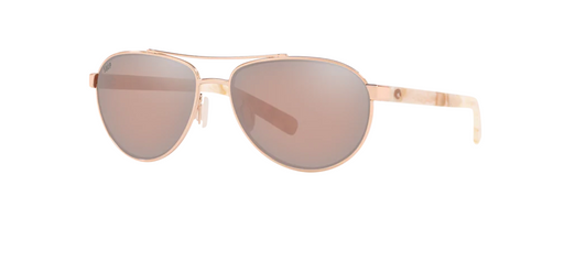Rose Gold wire frame style sunglasses