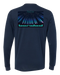 Banded Northern Lights Tee in Midnight Navy