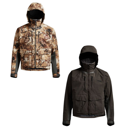 Sitka Gear Men’s Delta Pro Wading Jacket Color Options are Optifade Waterfowl and Brown Earth. 
